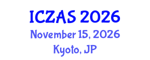 International Conference on Zoology and Animal Science (ICZAS) November 15, 2026 - Kyoto, Japan International Conference on Zoology and Animal Science (ICZAS) November 15, 2026 - Kyoto, Japan