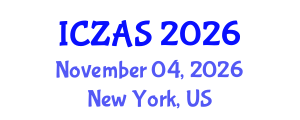 International Conference on Zoology and Animal Science (ICZAS) November 04, 2026 - New York, United States International Conference on Zoology and Animal Science (ICZAS) November 04, 2026 - New York, United States