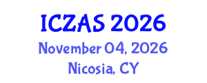 International Conference on Zoology and Animal Science (ICZAS) November 04, 2026 - Nicosia, Cyprus International Conference on Zoology and Animal Science (ICZAS) November 04, 2026 - Nicosia, Cyprus