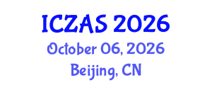 International Conference on Zoology and Animal Science (ICZAS) October 06, 2026 - Beijing, China International Conference on Zoology and Animal Science (ICZAS) October 06, 2026 - Beijing, China