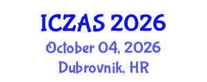 International Conference on Zoology and Animal Science (ICZAS) October 04, 2026 - Dubrovnik, Croatia International Conference on Zoology and Animal Science (ICZAS) October 04, 2026 - Dubrovnik, Croatia