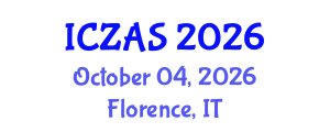 International Conference on Zoology and Animal Science (ICZAS) October 04, 2026 - Florence, Italy