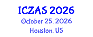 International Conference on Zoology and Animal Science (ICZAS) October 25, 2026 - Houston, United States