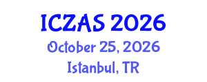 International Conference on Zoology and Animal Science (ICZAS) October 25, 2026 - Istanbul, Turkey International Conference on Zoology and Animal Science (ICZAS) October 25, 2026 - Istanbul, Turkey