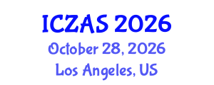 International Conference on Zoology and Animal Science (ICZAS) October 28, 2026 - Los Angeles, United States