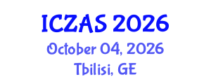 International Conference on Zoology and Animal Science (ICZAS) October 04, 2026 - Tbilisi, Georgia International Conference on Zoology and Animal Science (ICZAS) October 04, 2026 - Tbilisi, Georgia