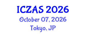 International Conference on Zoology and Animal Science (ICZAS) October 07, 2026 - Tokyo, Japan International Conference on Zoology and Animal Science (ICZAS) October 07, 2026 - Tokyo, Japan