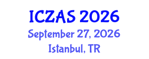 International Conference on Zoology and Animal Science (ICZAS) September 27, 2026 - Istanbul, Turkey International Conference on Zoology and Animal Science (ICZAS) September 27, 2026 - Istanbul, Turkey