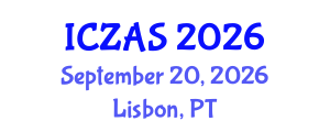 International Conference on Zoology and Animal Science (ICZAS) September 20, 2026 - Lisbon, Portugal International Conference on Zoology and Animal Science (ICZAS) September 20, 2026 - Lisbon, Portugal