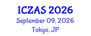 International Conference on Zoology and Animal Science (ICZAS) September 09, 2026 - Tokyo, Japan International Conference on Zoology and Animal Science (ICZAS) September 09, 2026 - Tokyo, Japan