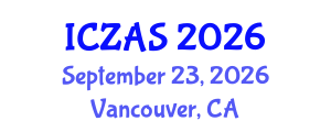 International Conference on Zoology and Animal Science (ICZAS) September 23, 2026 - Vancouver, Canada International Conference on Zoology and Animal Science (ICZAS) September 23, 2026 - Vancouver, Canada
