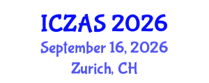 International Conference on Zoology and Animal Science (ICZAS) September 16, 2026 - Zurich, Switzerland International Conference on Zoology and Animal Science (ICZAS) September 16, 2026 - Zurich, Switzerland