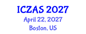 International Conference on Zoology and Animal Science (ICZAS) April 22, 2027 - Boston, United States