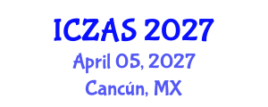 International Conference on Zoology and Animal Science (ICZAS) April 05, 2027 - Cancún, Mexico International Conference on Zoology and Animal Science (ICZAS) April 05, 2027 - Cancún, Mexico