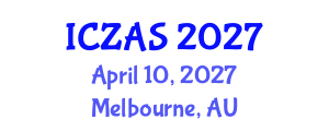 International Conference on Zoology and Animal Science (ICZAS) April 10, 2027 - Melbourne, Australia International Conference on Zoology and Animal Science (ICZAS) April 10, 2027 - Melbourne, Australia