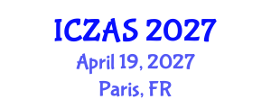International Conference on Zoology and Animal Science (ICZAS) April 19, 2027 - Paris, France International Conference on Zoology and Animal Science (ICZAS) April 19, 2027 - Paris, France