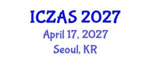 International Conference on Zoology and Animal Science (ICZAS) April 17, 2027 - Seoul, Republic of Korea International Conference on Zoology and Animal Science (ICZAS) April 17, 2027 - Seoul, Republic of Korea