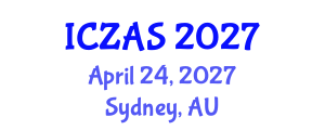 International Conference on Zoology and Animal Science (ICZAS) April 24, 2027 - Sydney, Australia International Conference on Zoology and Animal Science (ICZAS) April 24, 2027 - Sydney, Australia