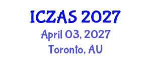 International Conference on Zoology and Animal Science (ICZAS) April 03, 2027 - Toronto, Australia International Conference on Zoology and Animal Science (ICZAS) April 03, 2027 - Toronto, Australia