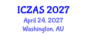 International Conference on Zoology and Animal Science (ICZAS) April 24, 2027 - Washington, Australia International Conference on Zoology and Animal Science (ICZAS) April 24, 2027 - Washington, Australia
