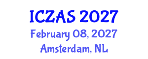 International Conference on Zoology and Animal Science (ICZAS) February 08, 2027 - Amsterdam, Netherlands International Conference on Zoology and Animal Science (ICZAS) February 08, 2027 - Amsterdam, Netherlands