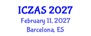 International Conference on Zoology and Animal Science (ICZAS) February 11, 2027 - Barcelona, Spain International Conference on Zoology and Animal Science (ICZAS) February 11, 2027 - Barcelona, Spain