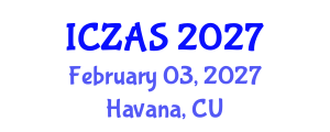 International Conference on Zoology and Animal Science (ICZAS) February 03, 2027 - Havana, Cuba International Conference on Zoology and Animal Science (ICZAS) February 03, 2027 - Havana, Cuba