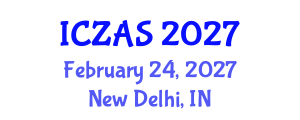 International Conference on Zoology and Animal Science (ICZAS) February 24, 2027 - New Delhi, India International Conference on Zoology and Animal Science (ICZAS) February 24, 2027 - New Delhi, India