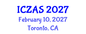 International Conference on Zoology and Animal Science (ICZAS) February 10, 2027 - Toronto, Canada International Conference on Zoology and Animal Science (ICZAS) February 10, 2027 - Toronto, Canada