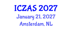 International Conference on Zoology and Animal Science (ICZAS) January 21, 2027 - Amsterdam, Netherlands International Conference on Zoology and Animal Science (ICZAS) January 21, 2027 - Amsterdam, Netherlands