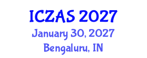International Conference on Zoology and Animal Science (ICZAS) January 30, 2027 - Bengaluru, India International Conference on Zoology and Animal Science (ICZAS) January 30, 2027 - Bengaluru, India