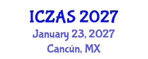 International Conference on Zoology and Animal Science (ICZAS) January 23, 2027 - Cancún, Mexico International Conference on Zoology and Animal Science (ICZAS) January 23, 2027 - Cancún, Mexico