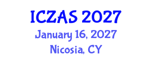 International Conference on Zoology and Animal Science (ICZAS) January 16, 2027 - Nicosia, Cyprus International Conference on Zoology and Animal Science (ICZAS) January 16, 2027 - Nicosia, Cyprus