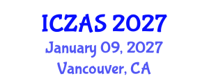 International Conference on Zoology and Animal Science (ICZAS) January 09, 2027 - Vancouver, Canada International Conference on Zoology and Animal Science (ICZAS) January 09, 2027 - Vancouver, Canada