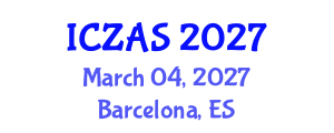International Conference on Zoology and Animal Science (ICZAS) March 04, 2027 - Barcelona, Spain International Conference on Zoology and Animal Science (ICZAS) March 04, 2027 - Barcelona, Spain