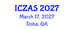 International Conference on Zoology and Animal Science (ICZAS) March 17, 2027 - Doha, Qatar International Conference on Zoology and Animal Science (ICZAS) March 17, 2027 - Doha, Qatar