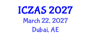 International Conference on Zoology and Animal Science (ICZAS) March 22, 2027 - Dubai, United Arab Emirates International Conference on Zoology and Animal Science (ICZAS) March 22, 2027 - Dubai, United Arab Emirates