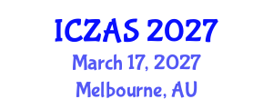 International Conference on Zoology and Animal Science (ICZAS) March 17, 2027 - Melbourne, Australia International Conference on Zoology and Animal Science (ICZAS) March 17, 2027 - Melbourne, Australia