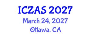 International Conference on Zoology and Animal Science (ICZAS) March 24, 2027 - Ottawa, Canada International Conference on Zoology and Animal Science (ICZAS) March 24, 2027 - Ottawa, Canada