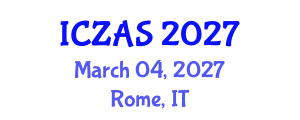 International Conference on Zoology and Animal Science (ICZAS) March 04, 2027 - Rome, Italy International Conference on Zoology and Animal Science (ICZAS) March 04, 2027 - Rome, Italy