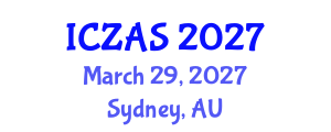 International Conference on Zoology and Animal Science (ICZAS) March 29, 2027 - Sydney, Australia International Conference on Zoology and Animal Science (ICZAS) March 29, 2027 - Sydney, Australia