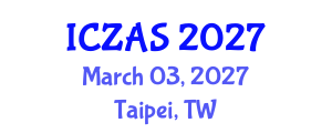 International Conference on Zoology and Animal Science (ICZAS) March 03, 2027 - Taipei, Taiwan International Conference on Zoology and Animal Science (ICZAS) March 03, 2027 - Taipei, Taiwan