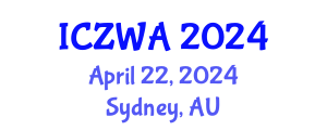 International Conference on Zoology and Wild Animals (ICZWA) April 22, 2024 - Sydney, Australia