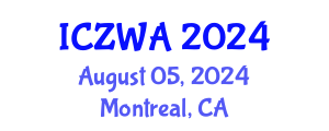 International Conference on Zoology and Wild Animals (ICZWA) August 05, 2024 - Montreal, Canada