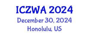 International Conference on Zoology and Wild Animals (ICZWA) December 30, 2024 - Honolulu, United States