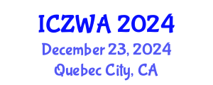 International Conference on Zoology and Wild Animals (ICZWA) December 23, 2024 - Quebec City, Canada