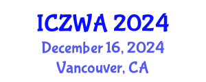 International Conference on Zoology and Wild Animals (ICZWA) December 16, 2024 - Vancouver, Canada
