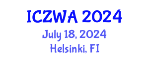 International Conference on Zoology and Wild Animals (ICZWA) July 18, 2024 - Helsinki, Finland