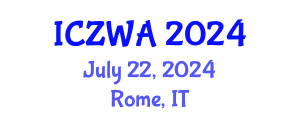 International Conference on Zoology and Wild Animals (ICZWA) July 22, 2024 - Rome, Italy