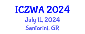 International Conference on Zoology and Wild Animals (ICZWA) July 11, 2024 - Santorini, Greece